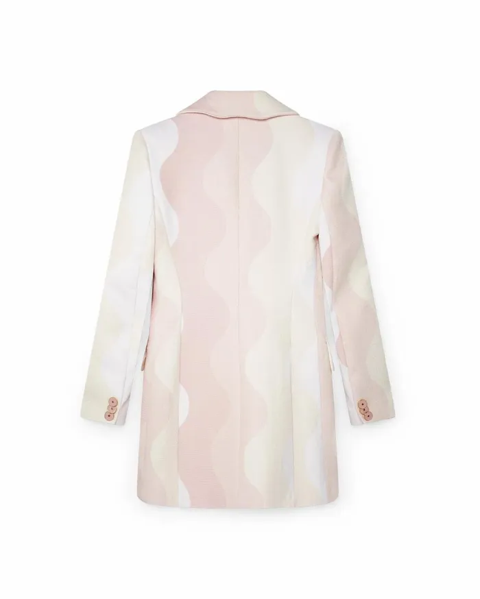 Tailoring Women Casablanca Paris Pink Wave Tailored Dress