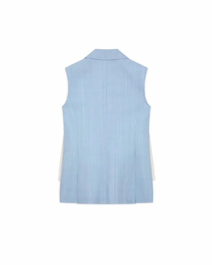 Tailoring Women Casablanca Paris Sleeveless Single Breasted Tailored Blazer