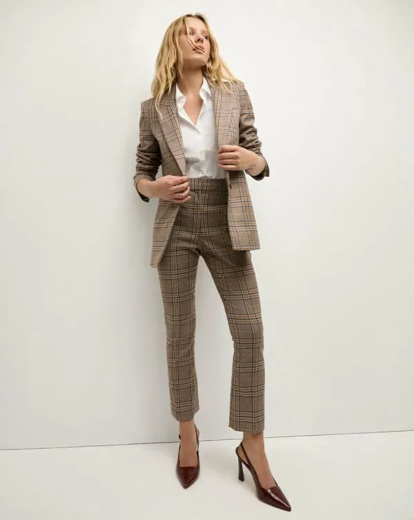 Tani Plaid Pant Russet Multi Women Veronica Beard Pants Tani Plaid Pant Russet Multi Women Veronica Beard Pants