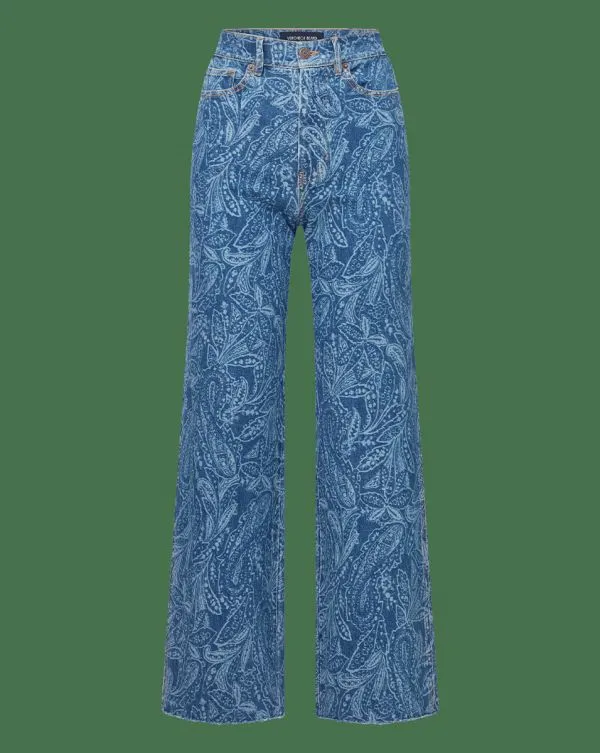 Taylor Paisley Printed WideLeg Jean Atlantic Paisley Women Veronica Beard Jeans Taylor Paisley Printed WideLeg Jean Atlantic Paisley Women Veronica Beard Jeans