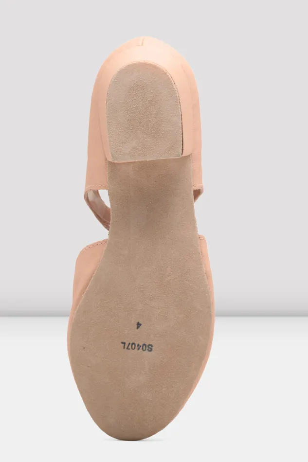 Teaching Adult Ladies Grecian Sandal Teaching Shoes Pink Leather Bloch