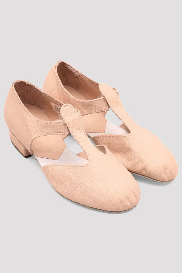 Teaching Adult Ladies Grecian Sandal Teaching Shoes Pink Leather Bloch
