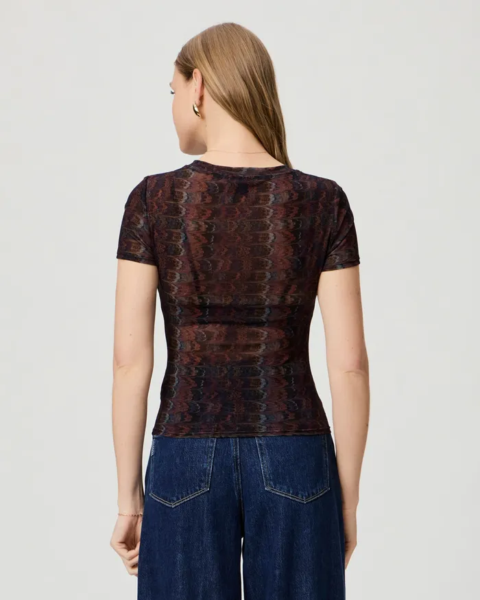 Tees and Tanks PAIGE Women Exclusive Fiora Tee 8211 Navy Multi