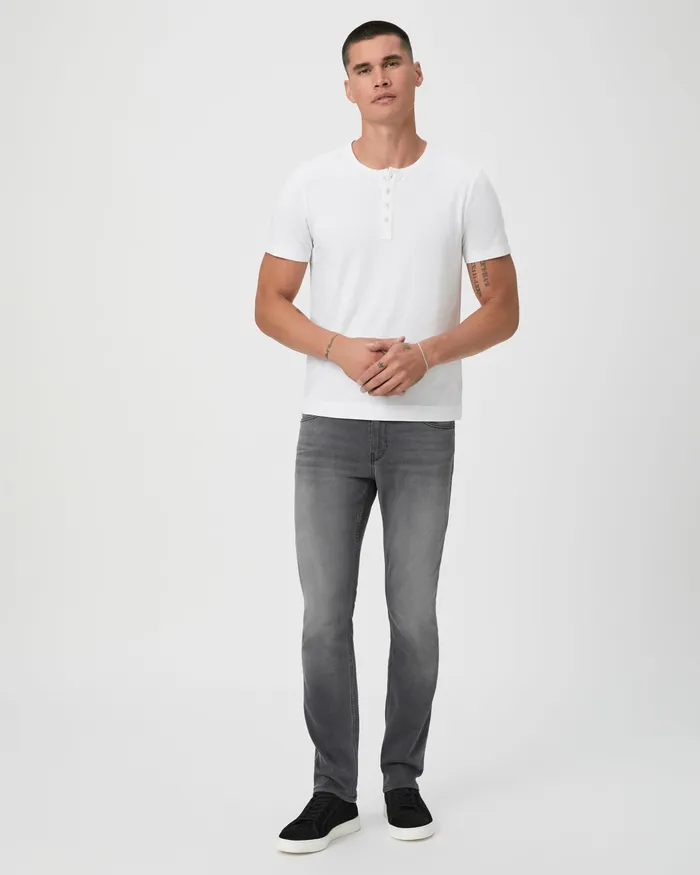 Tees Harwood Short Sleeve Henley 8211 Fresh White PAIGE Men
