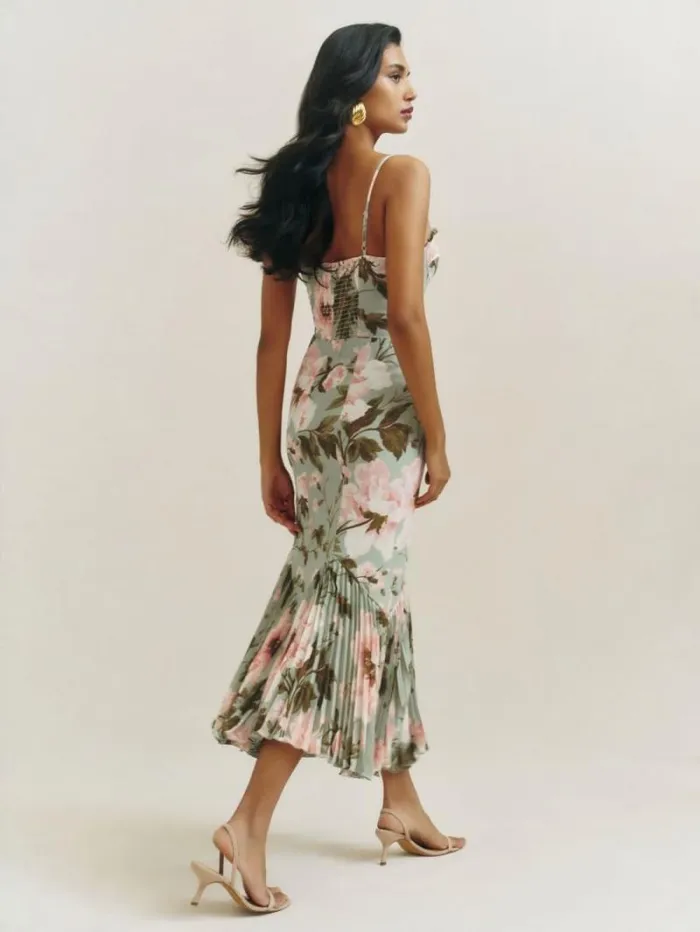 The Reformation Aiko Dress Fauna 8211 ClothingWeddings