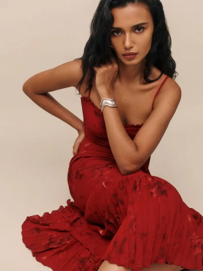 The Reformation Aiko Dress Vermillion 8211 ClothingWeddings