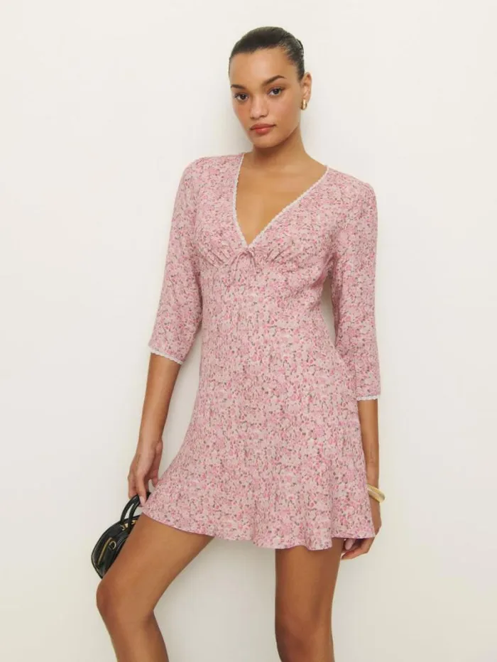 The Reformation Arlie Dress Rosin 8211 Clothing