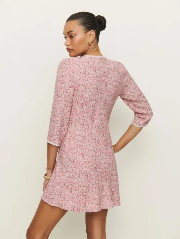 The Reformation Arlie Dress Rosin 8211 Clothing