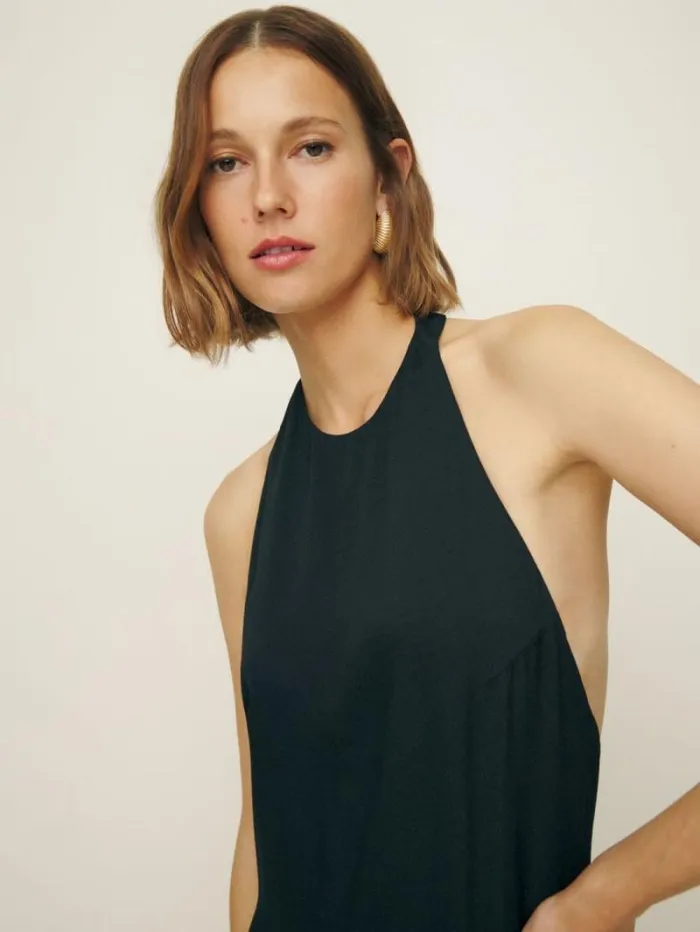 The Reformation Avielle Dress Black 8211 Clothing