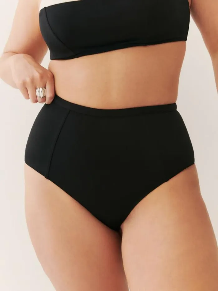 The Reformation Azure Bikini Bottom Black 8211 Clothing