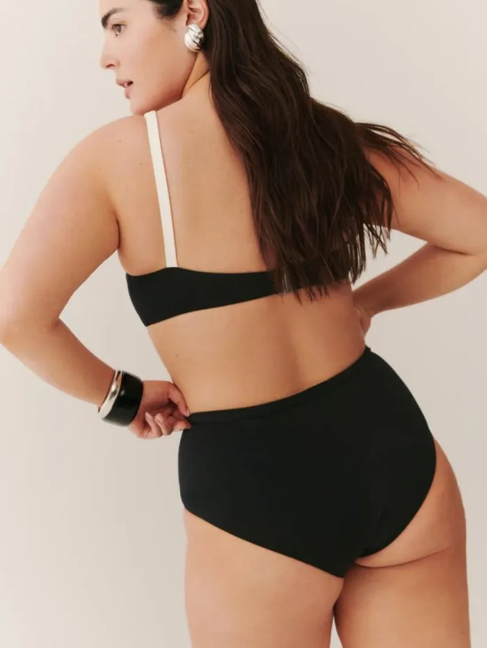 The Reformation Azure Bikini Bottom Black 8211 Clothing