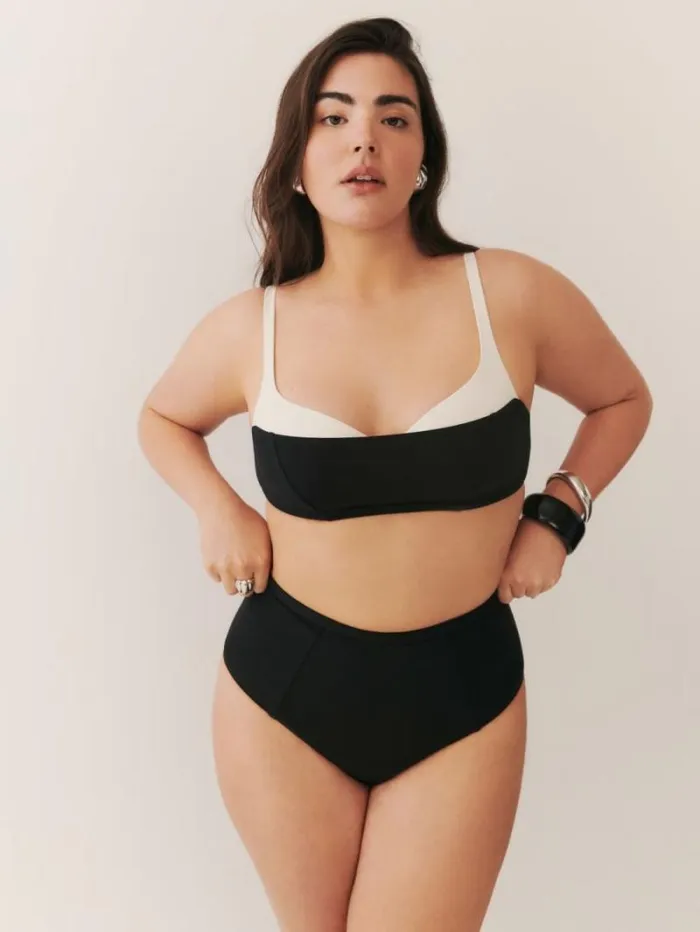The Reformation Azure Bikini Bottom Black 8211 Clothing