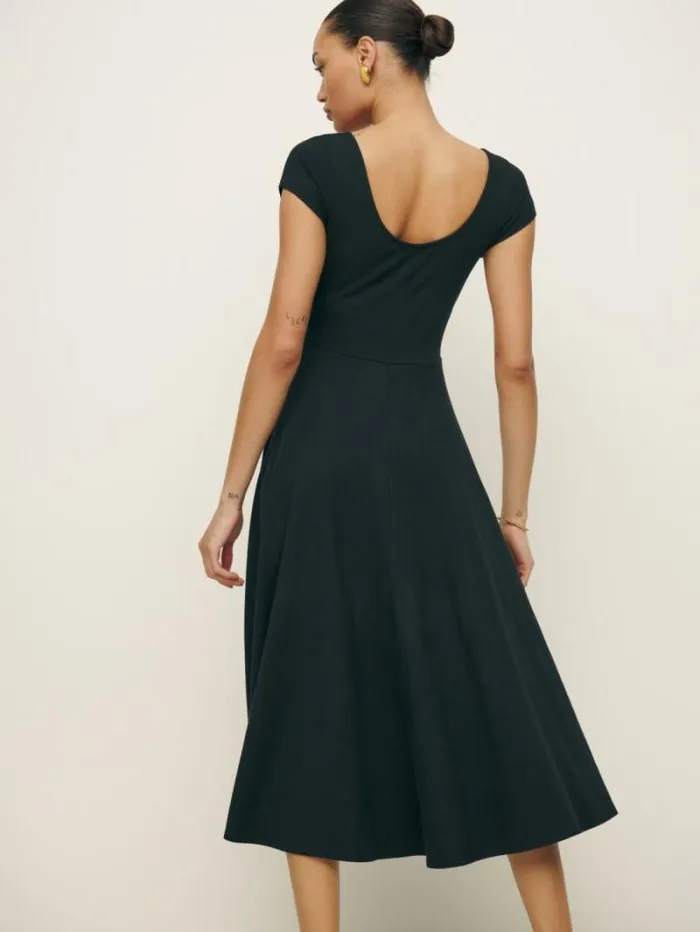 The Reformation Brynn Knit Dress Black 8211 Clothing