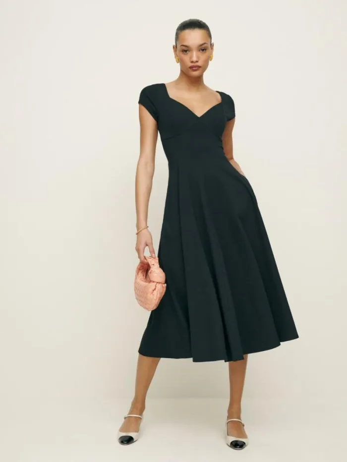 The Reformation Brynn Knit Dress Black 8211 Clothing