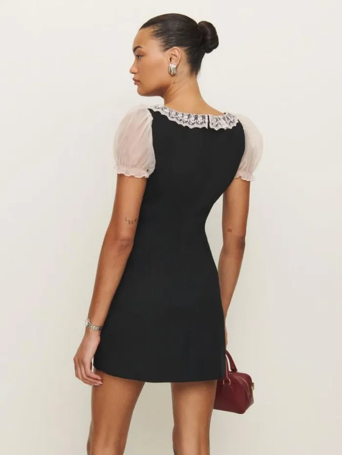 The Reformation Bunny Dress Black 8211 Clothing