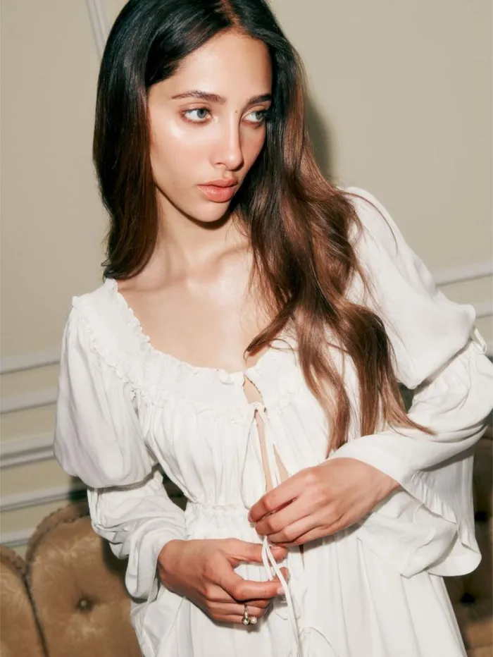 The Reformation Cabrini Dress Ivory 8211 Clothing