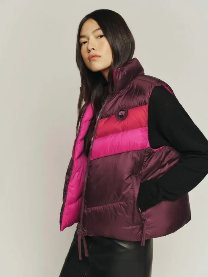 The Reformation Canada Goose X Reformation Layla Vest Sangria Multilotus Pink 8211 Clothing The Reformation Canada Goose X Reformation Layla Vest Sangria Multilotus Pink 8211 Clothing