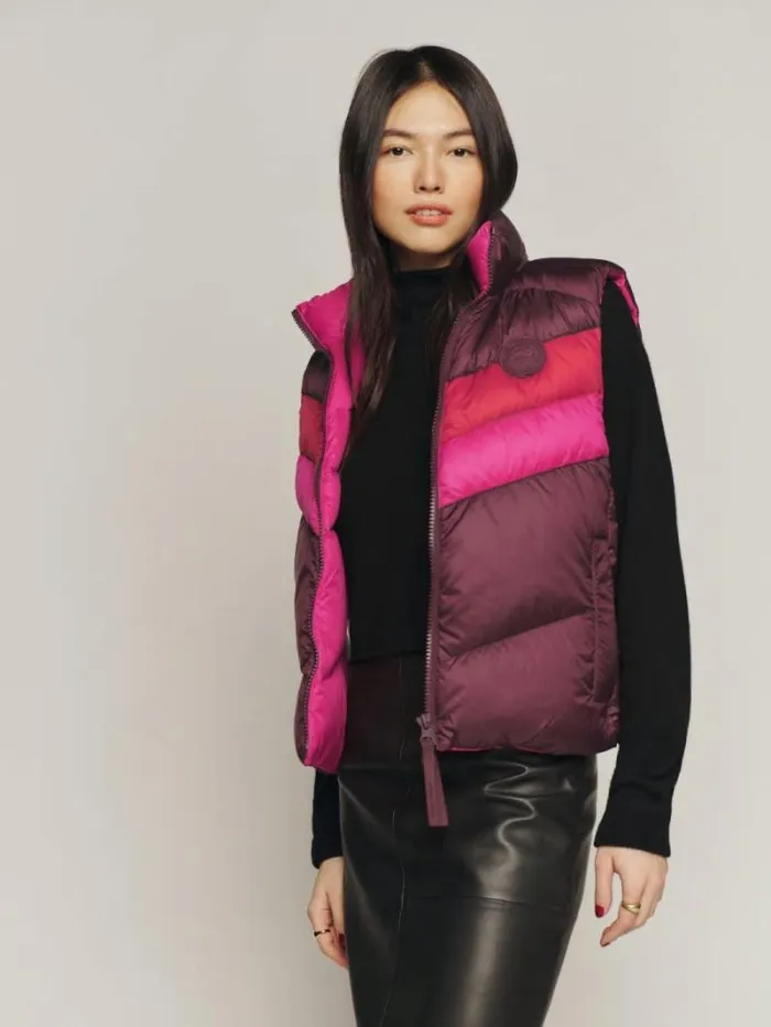 The Reformation Canada Goose X Reformation Layla Vest Sangria Multilotus Pink 8211 Clothing
