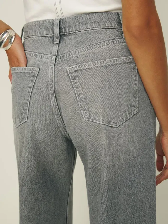 The Reformation Cary High Rise Slouchy Wide Leg Jeans Nixie 8211 Clothing