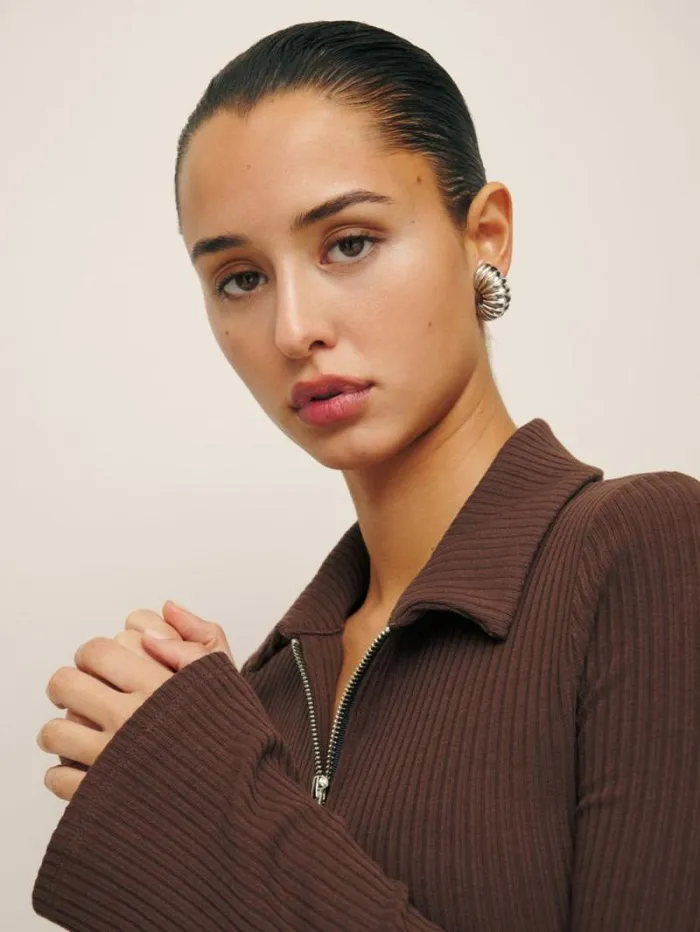 The Reformation Duke Knit Top Cafe 8211 Clothing