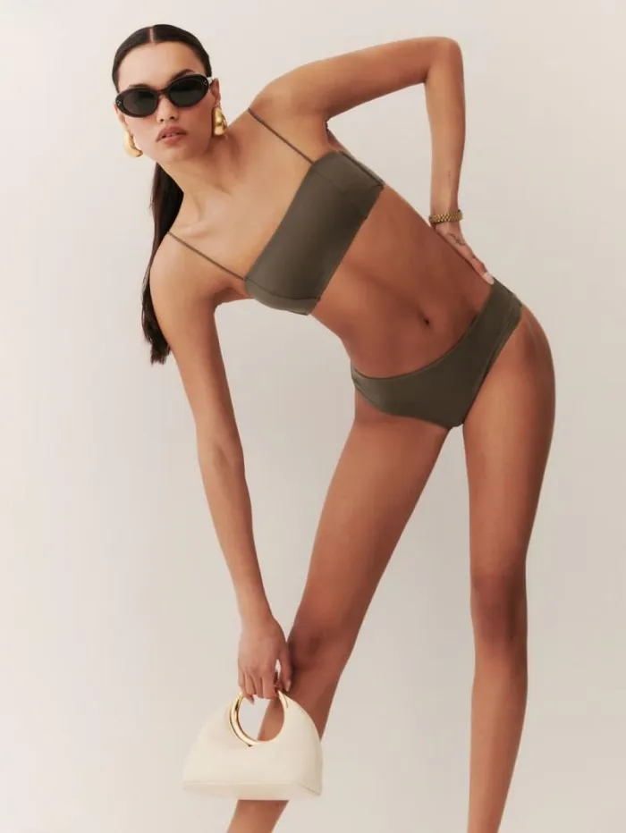 The Reformation Evora Bikini Bottom Morel 8211 Clothing