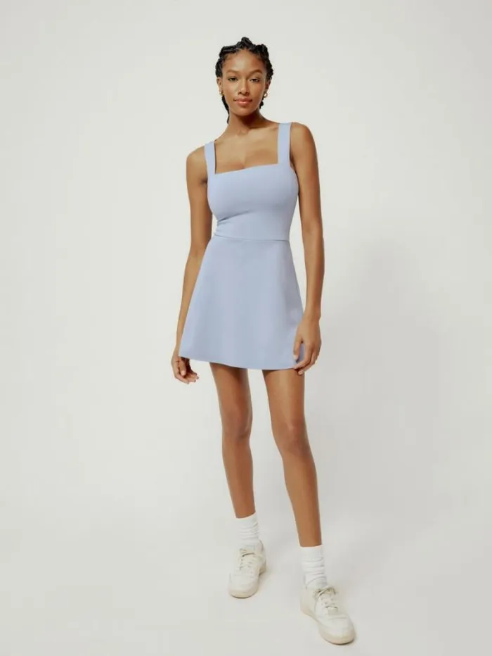 The Reformation Farrah Ecomove Active Dress Sky 8211 Clothing