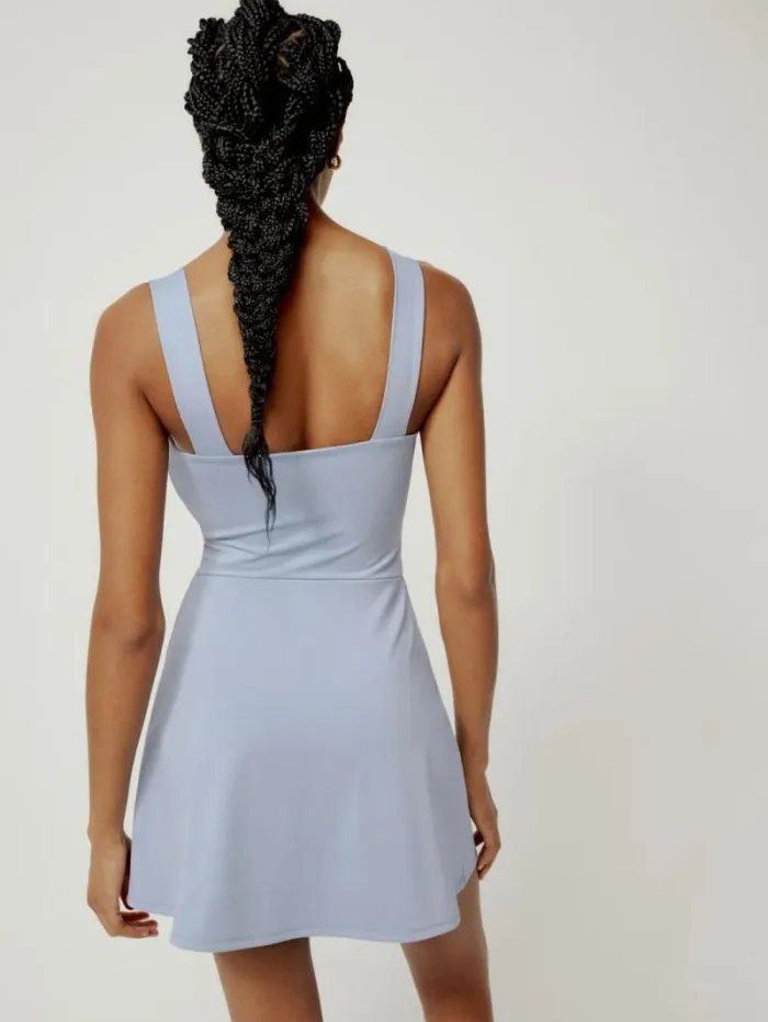 The Reformation Farrah Ecomove Active Dress Sky 8211 Clothing