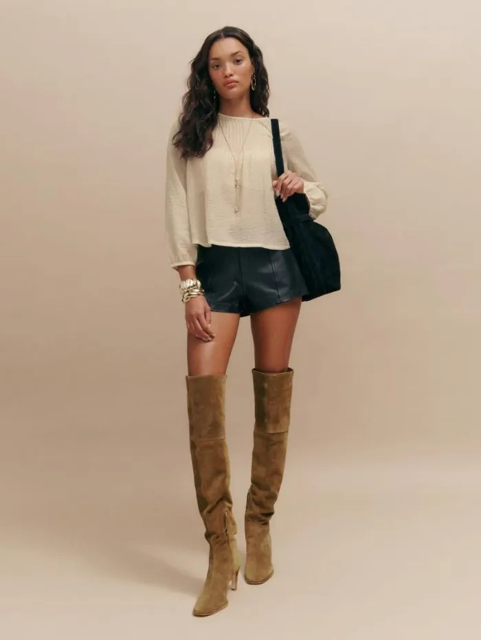 The Reformation Finn Top Cream 8211 Clothing