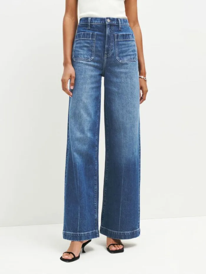 The Reformation Janae Ultra High Rise Wide Leg Jeans Payette 8211 Clothing