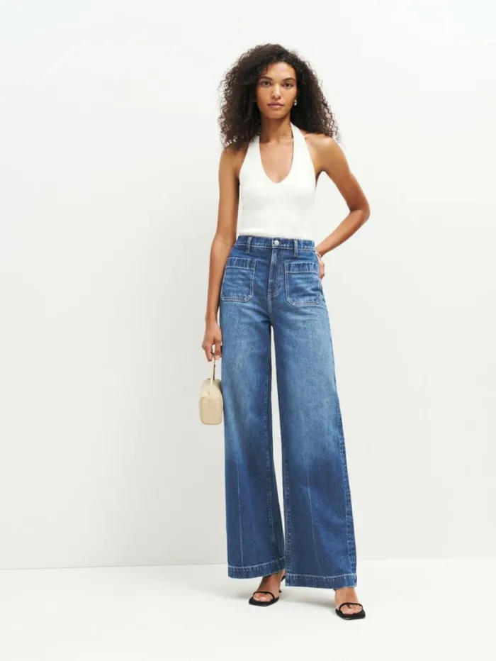 The Reformation Janae Ultra High Rise Wide Leg Jeans Payette 8211 Clothing