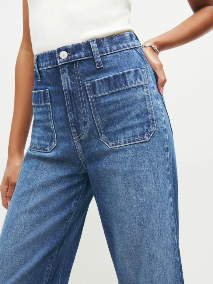 The Reformation Janae Ultra High Rise Wide Leg Jeans Payette 8211 Clothing