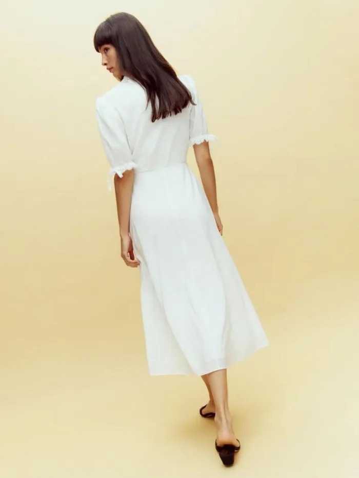 The Reformation Ketra Dress Ivory 8211 Clothing