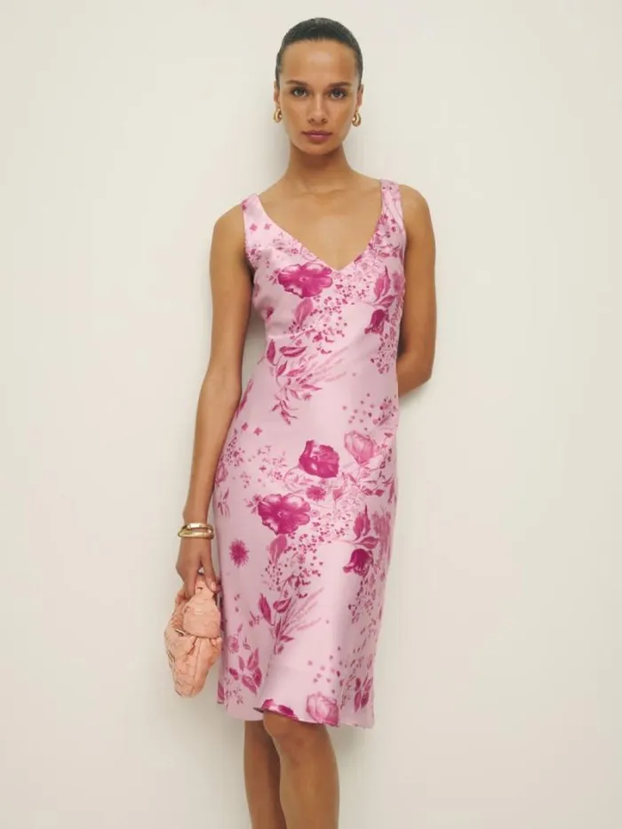 The Reformation Lila Silk Dress Milla 8211 Clothing