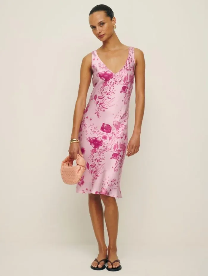 The Reformation Lila Silk Dress Milla 8211 Clothing