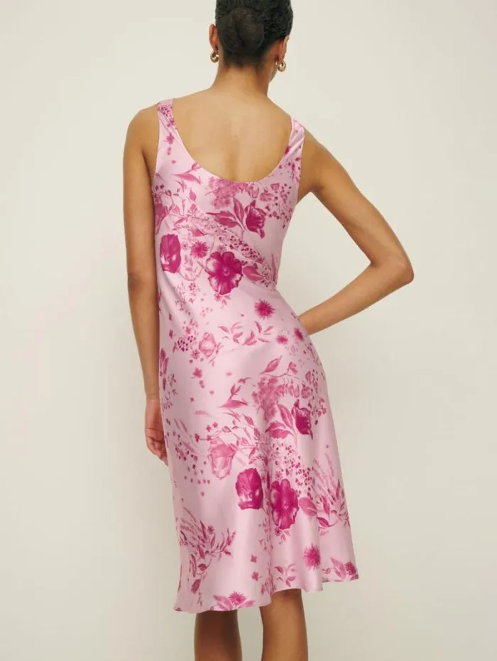 The Reformation Lila Silk Dress Milla 8211 Clothing