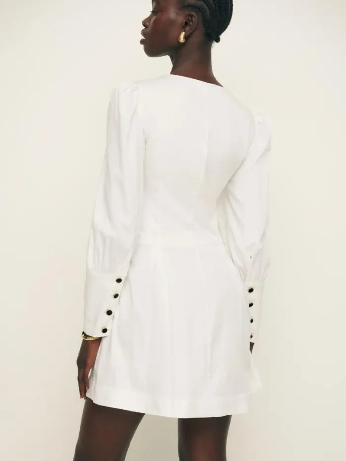 The Reformation Lovisa Dress White 8211 Clothing