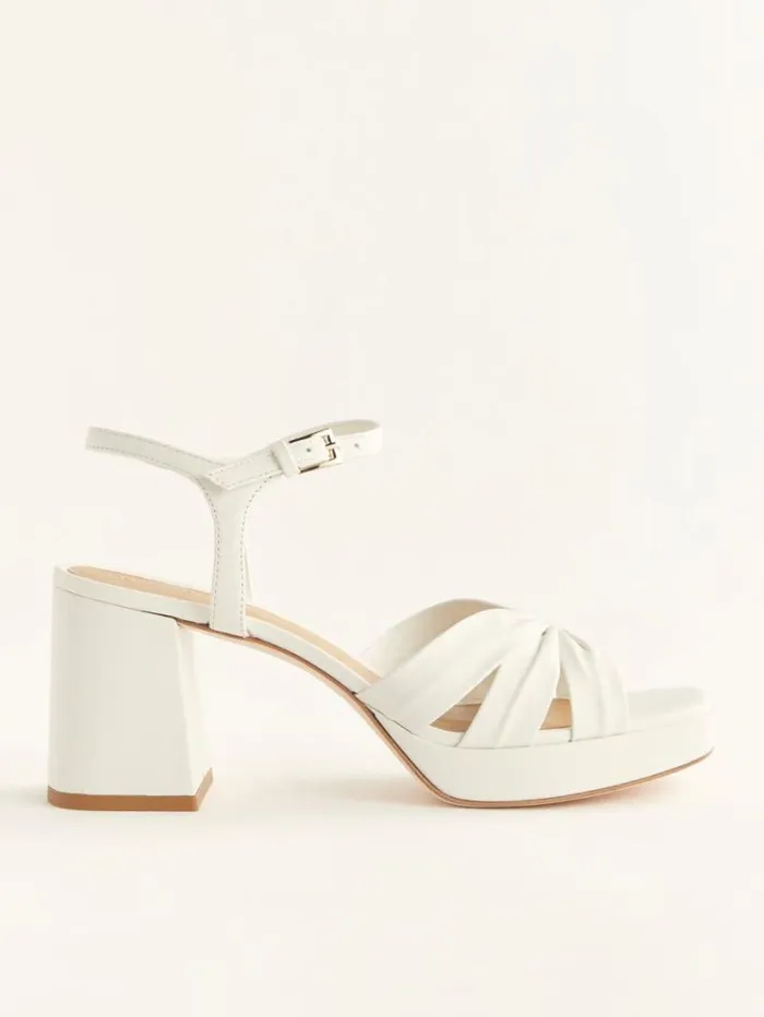 The Reformation Maize Platform Sandal White 8211 WeddingsShoes