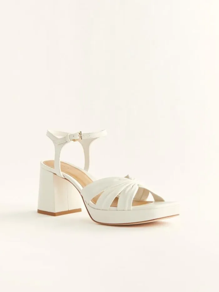 The Reformation Maize Platform Sandal White 8211 WeddingsShoes