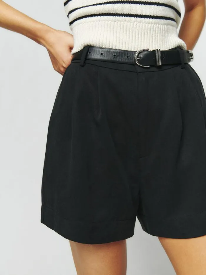 The Reformation Mason Short Black 8211 Clothing