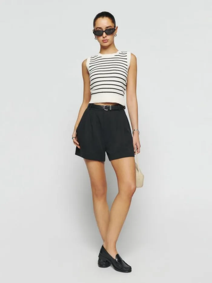 The Reformation Mason Short Black 8211 Clothing