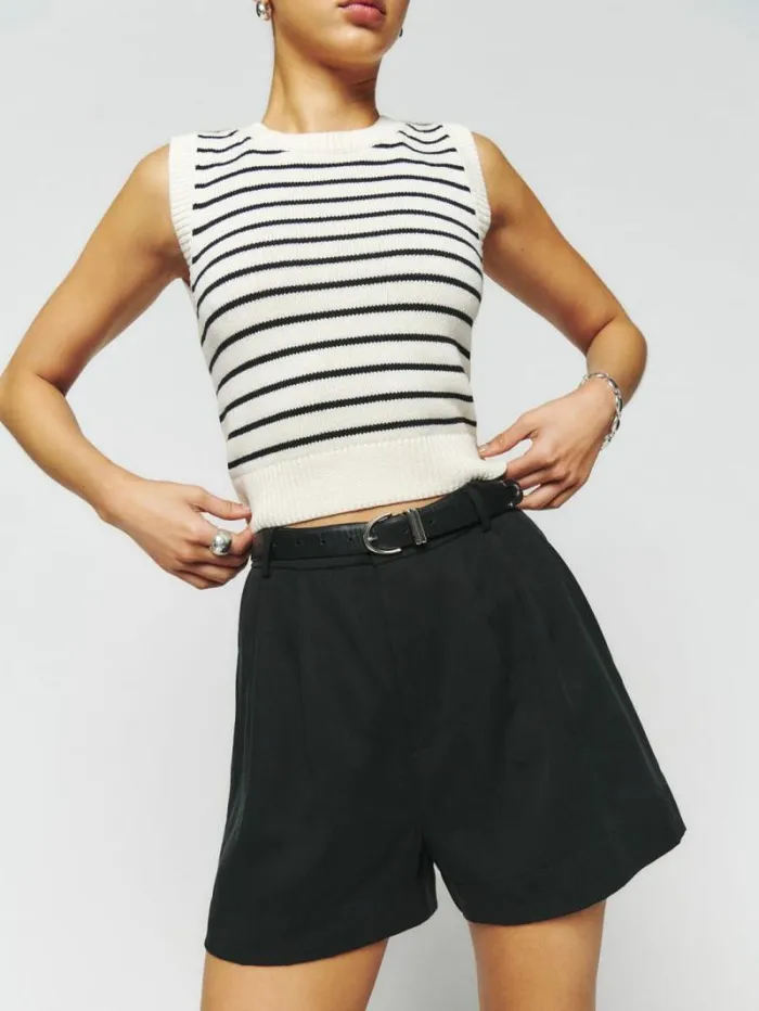 The Reformation Mason Short Black 8211 Clothing