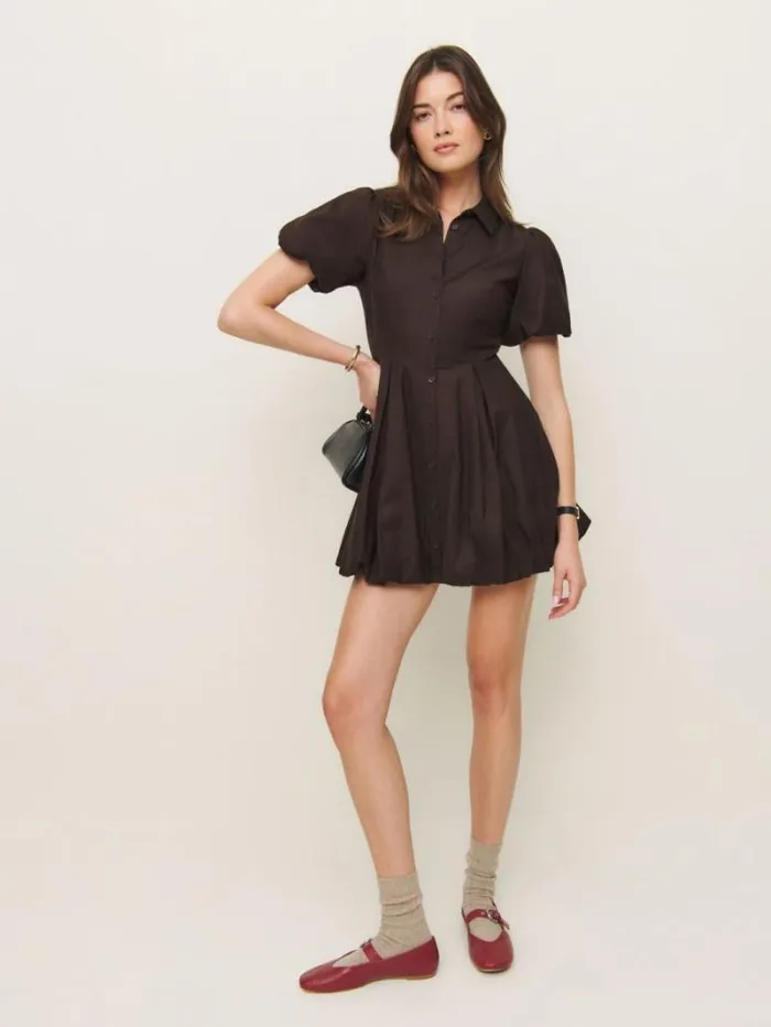 The Reformation Mazie Dress Mole 8211 Clothing