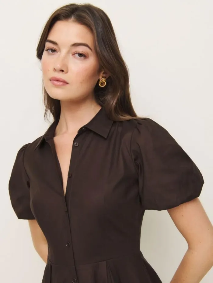 The Reformation Mazie Dress Mole 8211 Clothing