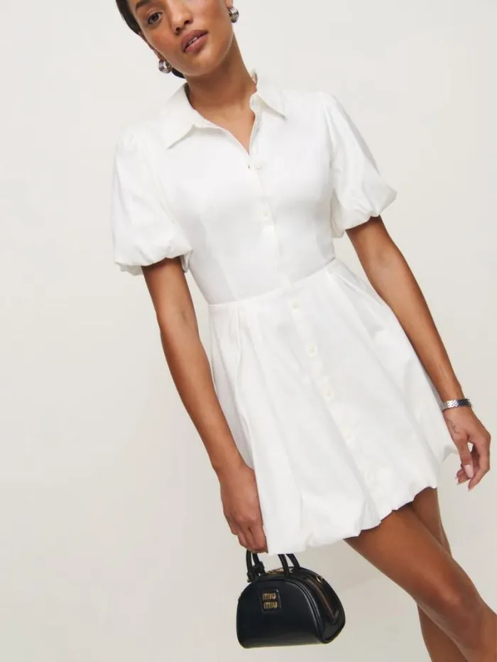 The Reformation Mazie Dress White 8211 Clothing