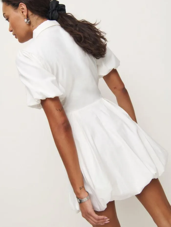 The Reformation Mazie Dress White 8211 Clothing
