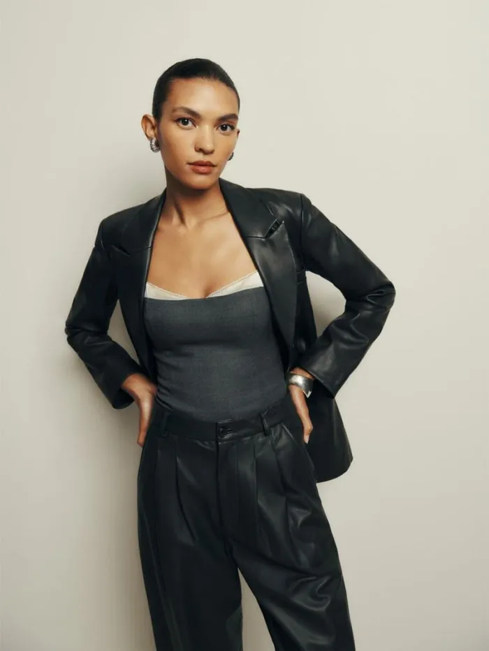 The Reformation Melanie Top Dark Grey 8211 Clothing