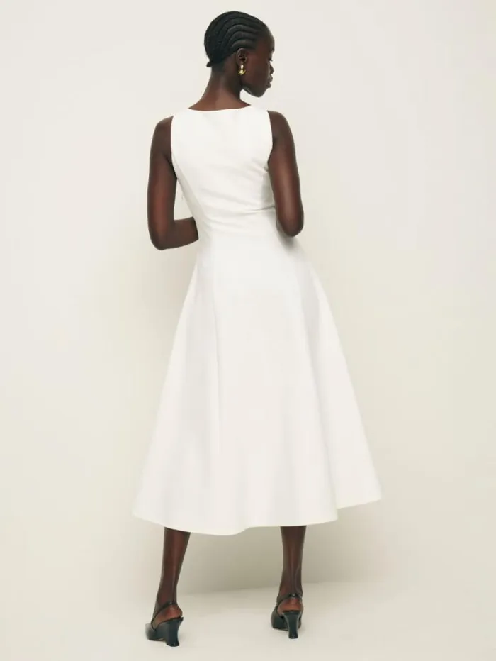 The Reformation Mikol Knit Dress White 8211 Clothing