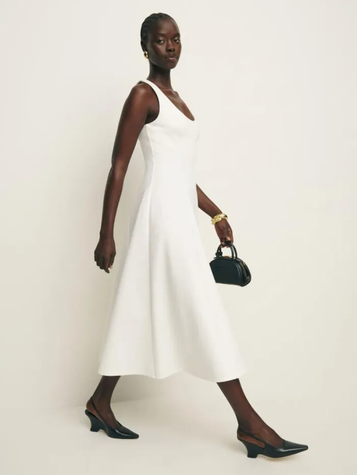 The Reformation Mikol Knit Dress White 8211 Clothing