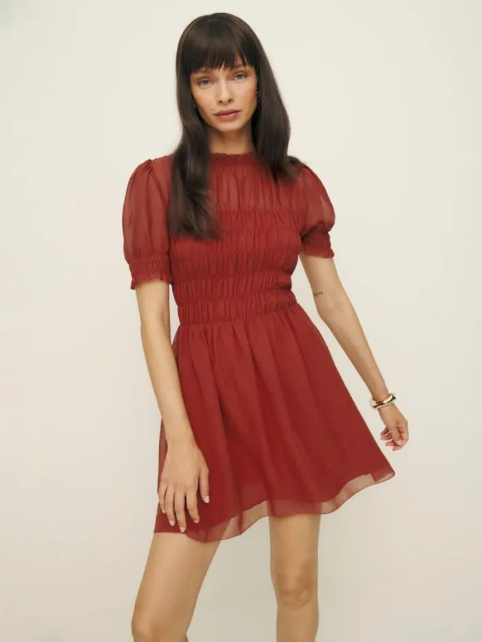 The Reformation Mimsy Dress Sangre 8211 Clothing