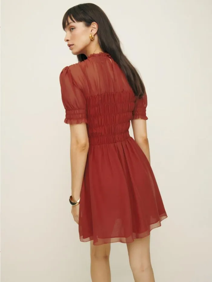 The Reformation Mimsy Dress Sangre 8211 Clothing